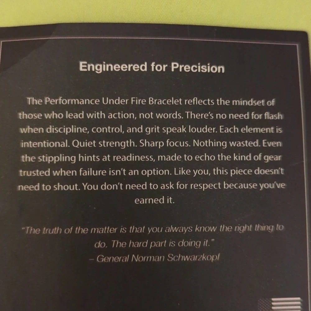 HERO Performance Under Fire Bracelet